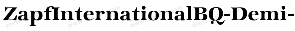 ZapfInternationalBQ-Demi字体转换