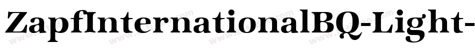 ZapfInternationalBQ-Light字体转换