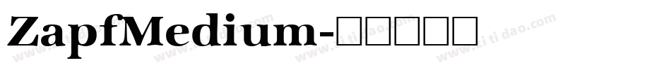 ZapfMedium字体转换