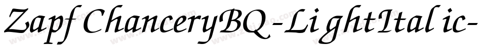 ZapfChanceryBQ-LightItalic字体转换