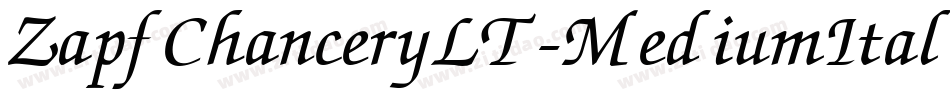 ZapfChanceryLT-MediumItalic字体转换