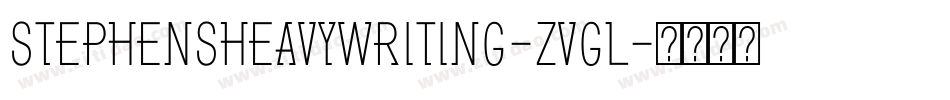 StephensHeavyWriting-zvGl字体转换