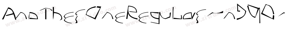 AnotherOneRegular-nJ90字体转换
