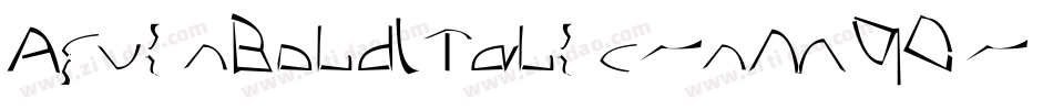 ArvinBoldItalic-nM90字体转换
