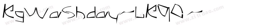 KgWashday-lK90字体转换