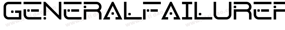 GeneralFailureRegular-Yj2a字体转换