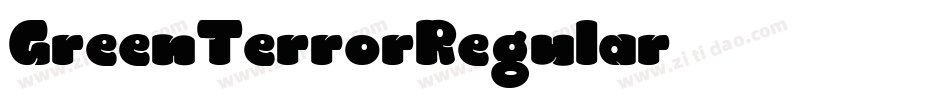 GreenTerrorRegular字体转换