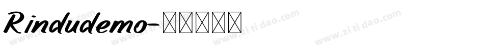 Rindudemo字体转换