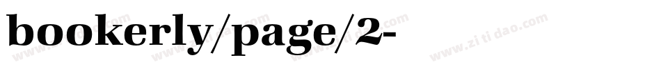 bookerly/page/2字体转换