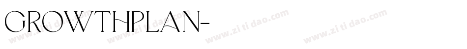 GROWTHPLAN字体转换