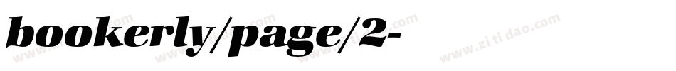 bookerly/page/2字体转换