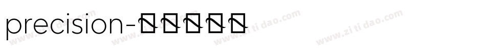 precision字体转换