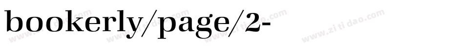 bookerly/page/2字体转换