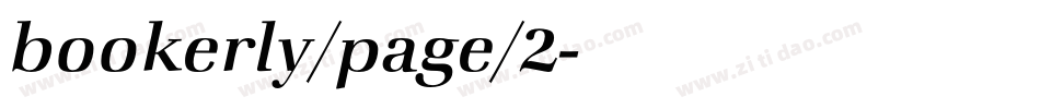 bookerly/page/2字体转换