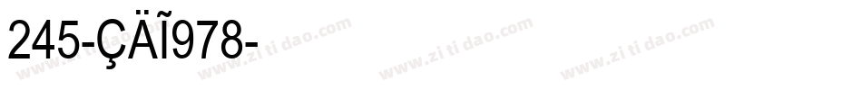 245-CAI978字体转换