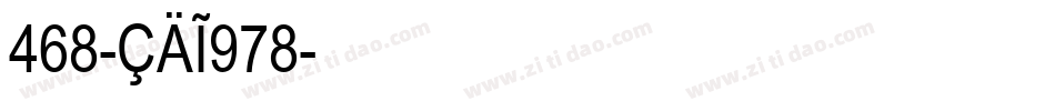 468-CAI978字体转换