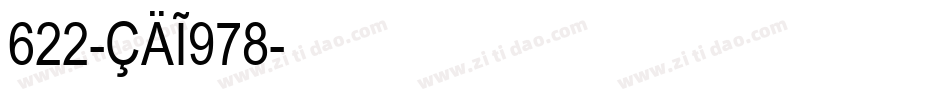 622-CAI978字体转换