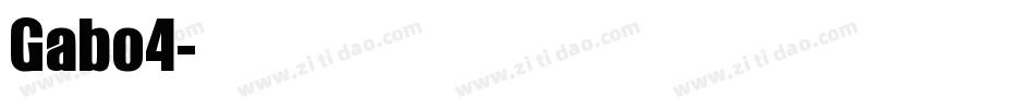Gabo4字体转换