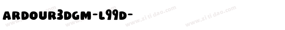 Ardour3DGm-l99d字体转换