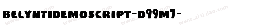 BelyntiDemoScript-d99m7字体转换