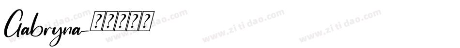Gabryna字体转换