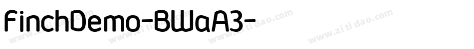 FinchDemo-BWaA3字体转换