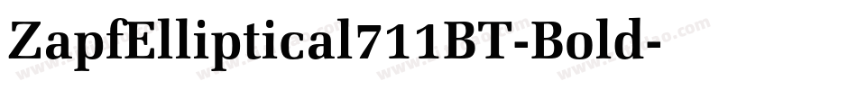ZapfElliptical711BT-Bold字体转换
