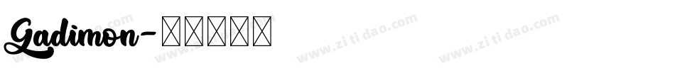 Gadimon字体转换