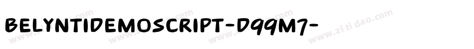 BelyntiDemoScript-d99m7字体转换