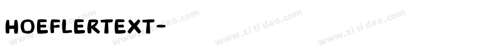 HoeflerText字体转换