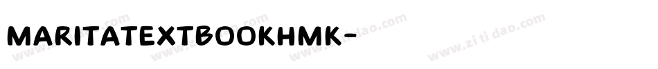 MaritaTextBookHMK字体转换