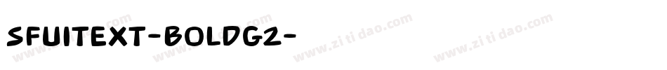 SFUIText-BoldG2字体转换