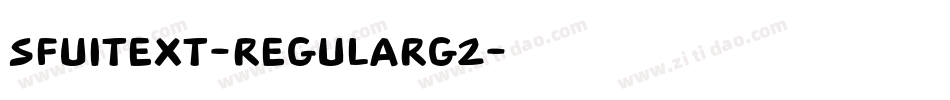 SFUIText-RegularG2字体转换
