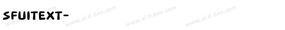 SFUIText字体转换
