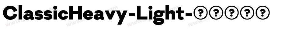 ClassicHeavy-Light字体转换