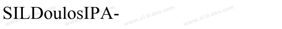 SILDoulosIPA字体转换
