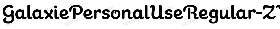 GalaxiePersonalUseRegular-ZVEXZ字体转换