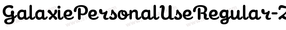 GalaxiePersonalUseRegular-ZVEXZ字体转换