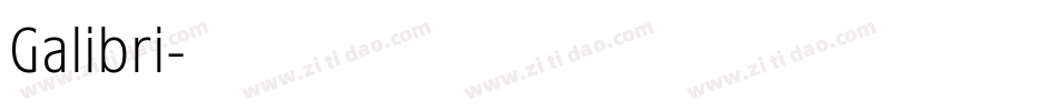 Galibri字体转换