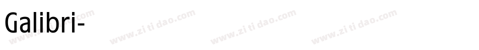 Galibri字体转换