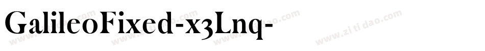 GalileoFixed-x3Lnq字体转换