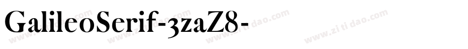 GalileoSerif-3zaZ8字体转换