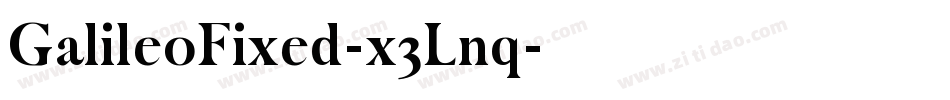 GalileoFixed-x3Lnq字体转换