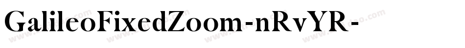 GalileoFixedZoom-nRvYR字体转换
