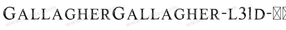 GallagherGallagher-l31d字体转换