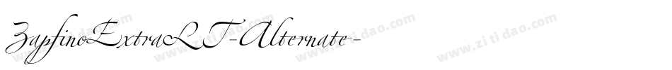 ZapfinoExtraLT-Alternate字体转换