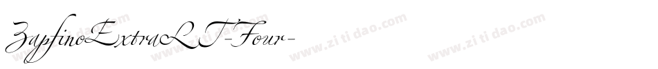 ZapfinoExtraLT-Four字体转换