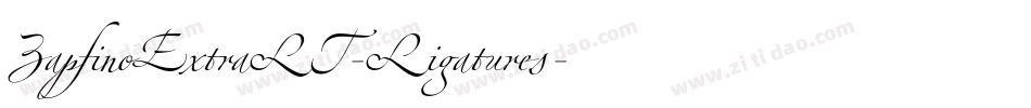 ZapfinoExtraLT-Ligatures字体转换