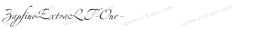 ZapfinoExtraLT-One字体转换