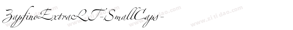 ZapfinoExtraLT-SmallCaps字体转换
